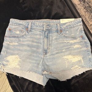 American Eagle Outfitters Perfect Shortie Jean Shorts 6 28W NWT!